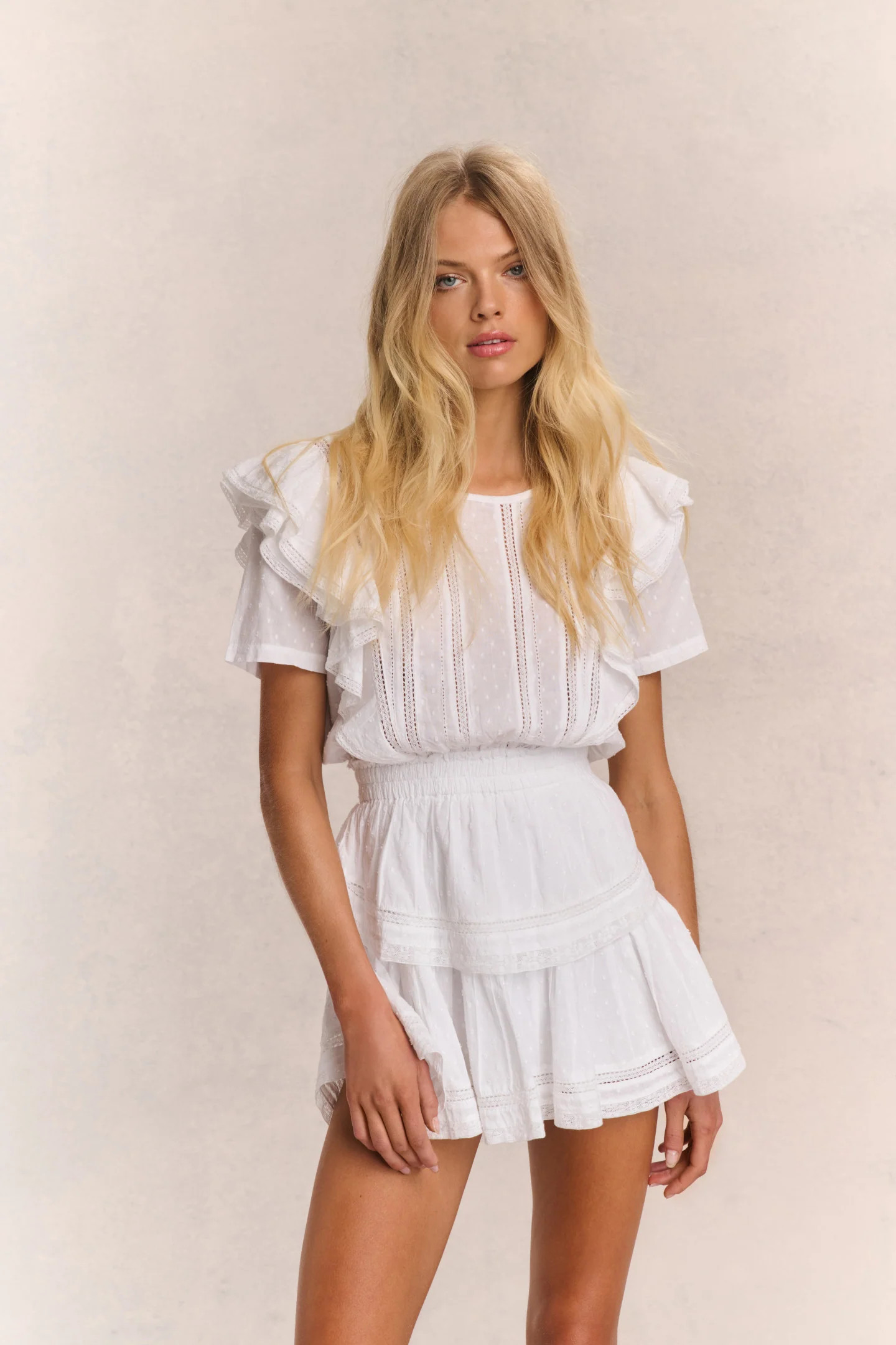 Natasha Heritage Mini Dress - WHITE / S | LoveShackFancy