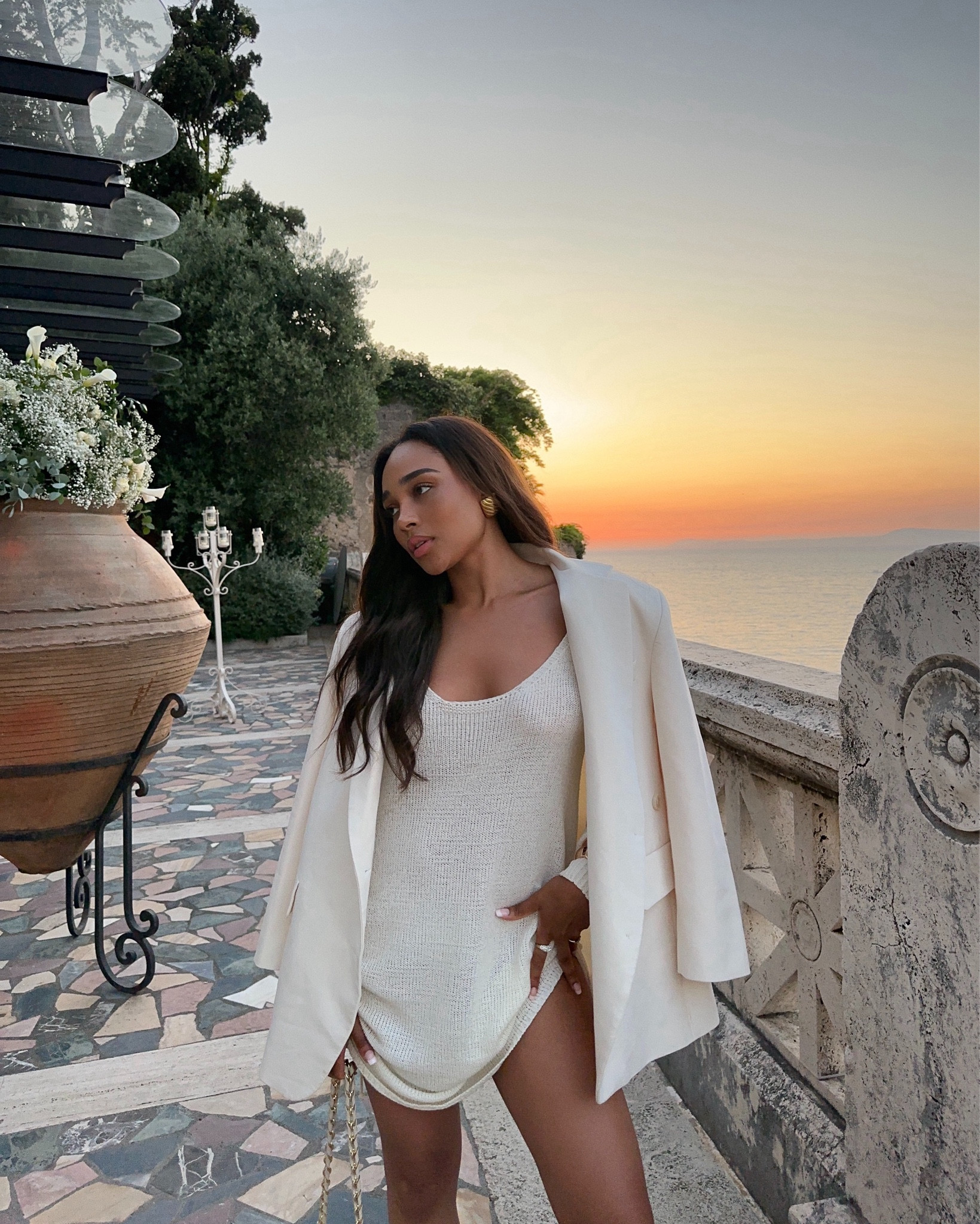 All white at sunset 🌅 

#LTKgetaway #LTKeurope #LTKsummer