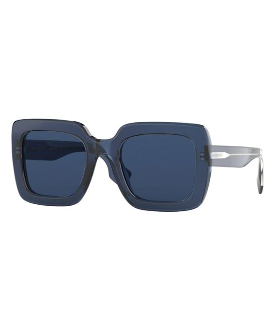 Burberry Women's Sunglasses TRANSPARENT - Transparent Blue Oversize Square Sunglasses | Zulily