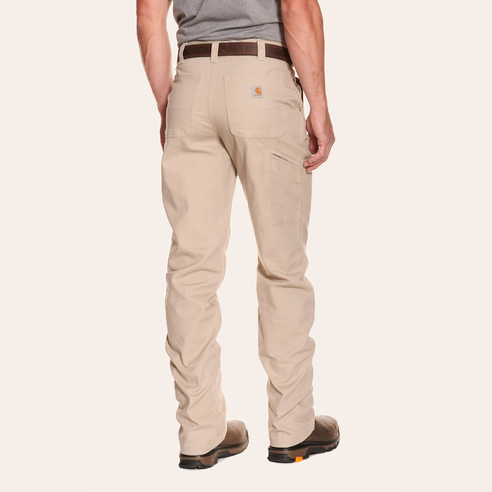 Carhartt Men's Tan Relaxed Fit Straight Leg Rugged Flex Stretch Canvas Work Pants | Cavender's