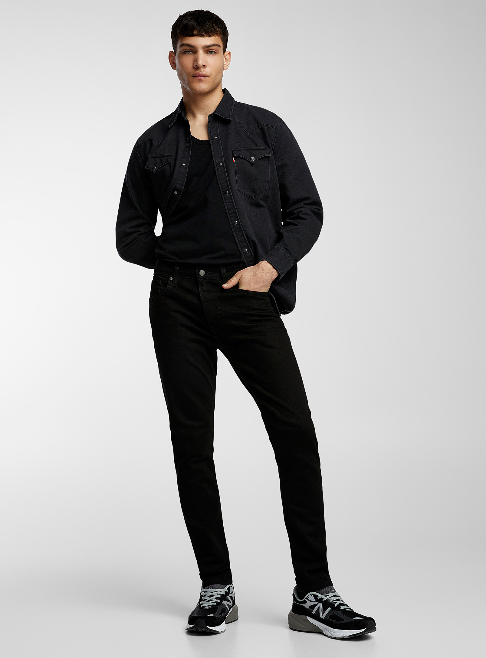 Levi's - Flex 512 dark black jean Slim fit (Men, Black, 31) | Simons