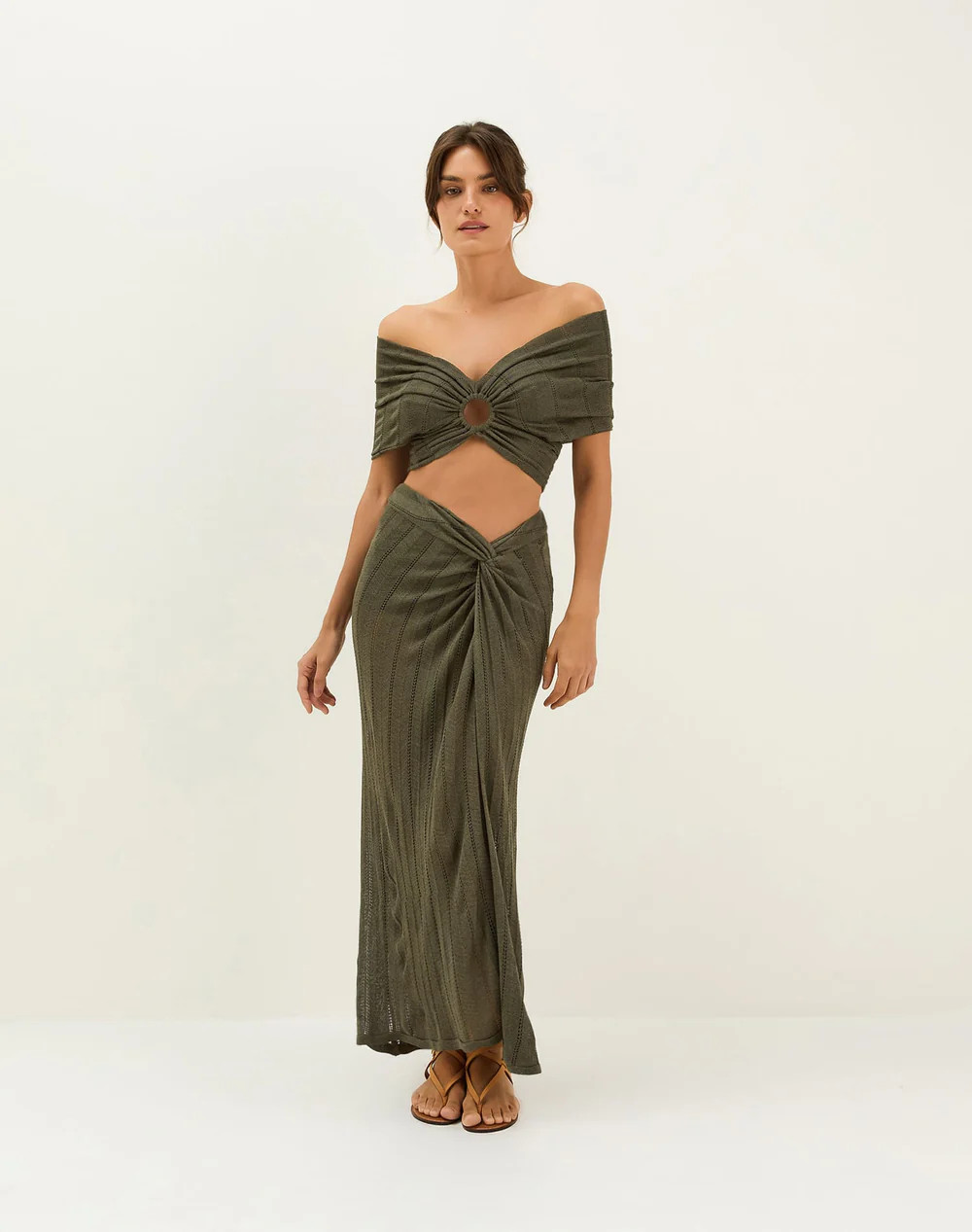 Knit Solaro Bardot Top | ViX Swimwear