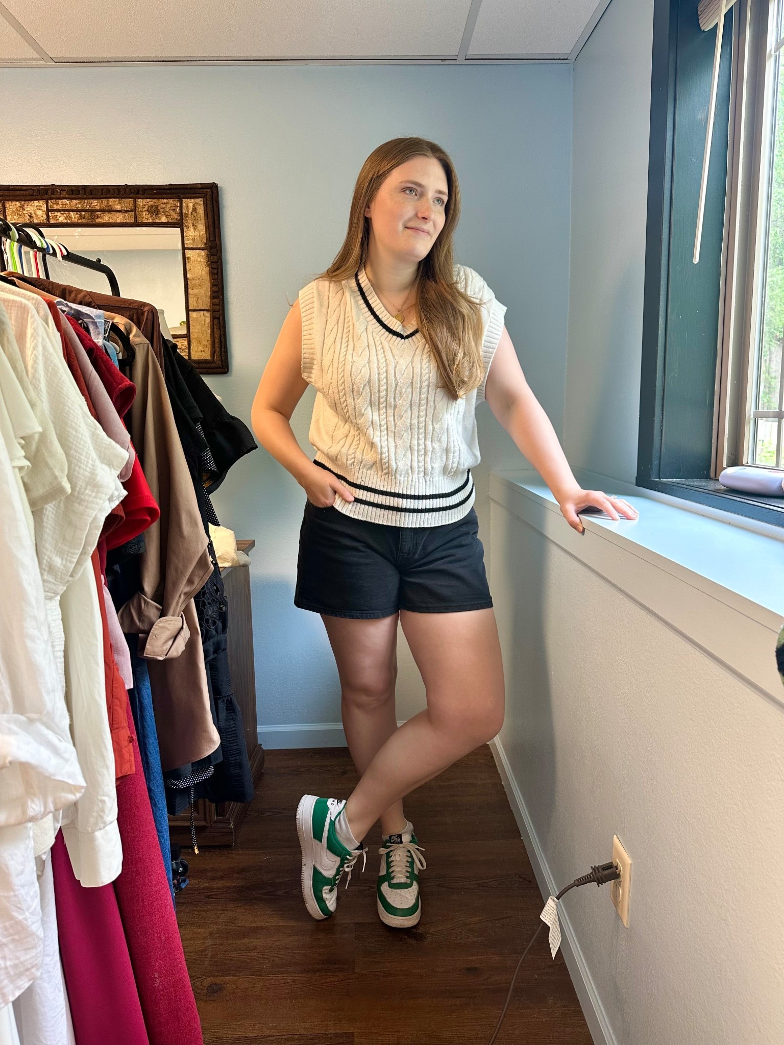 Modest Summer Outfits with semi-long shorts from H&M
I am 5’8” wearing a size 14 shorts and M/L for tops

#LTKH&M #LTKModestSummer
