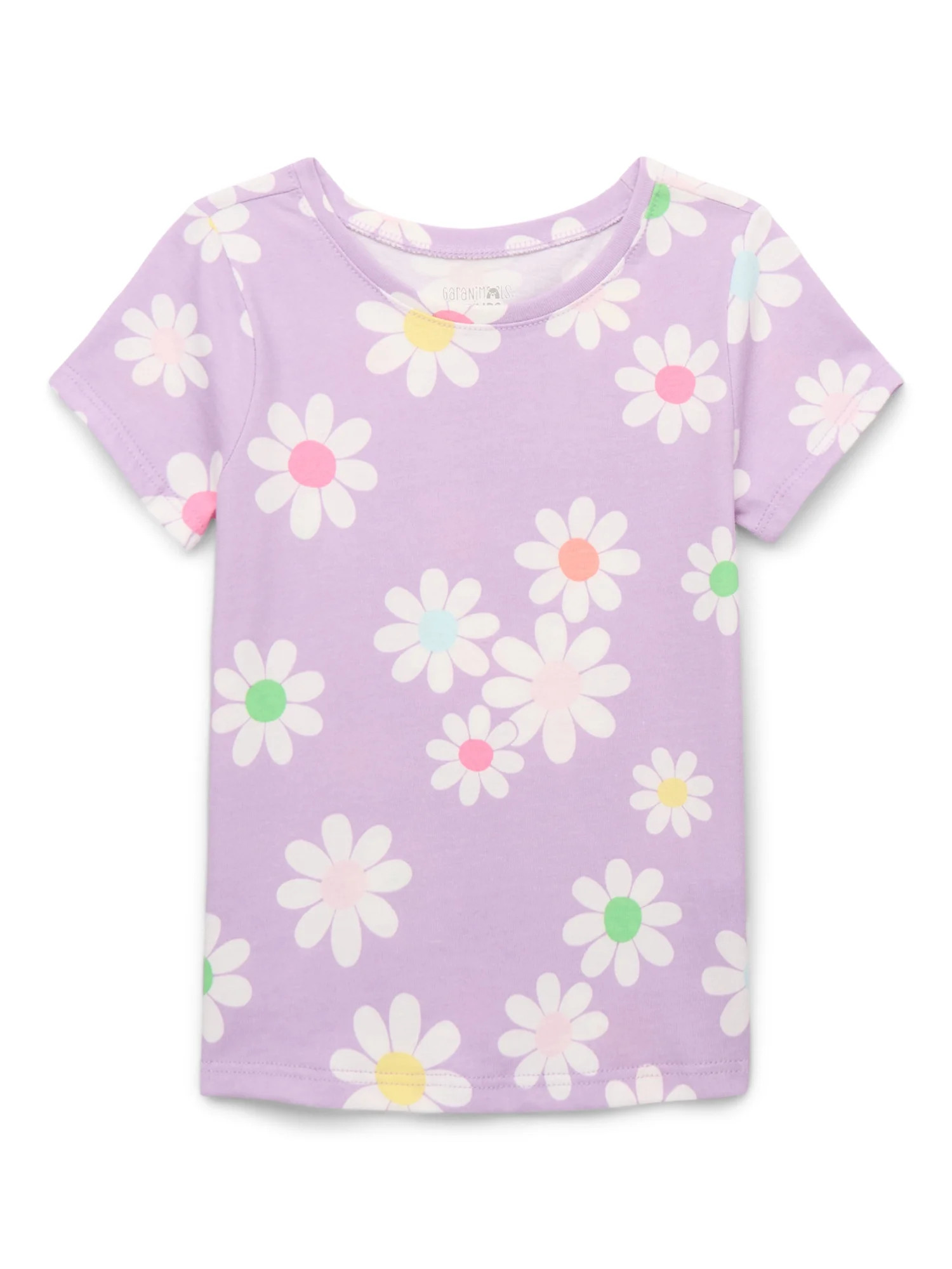 Garanimals Toddler Girl Short Sleeve Print T-Shirt, Sizes 18M-5T - Walmart.com | Walmart (US)