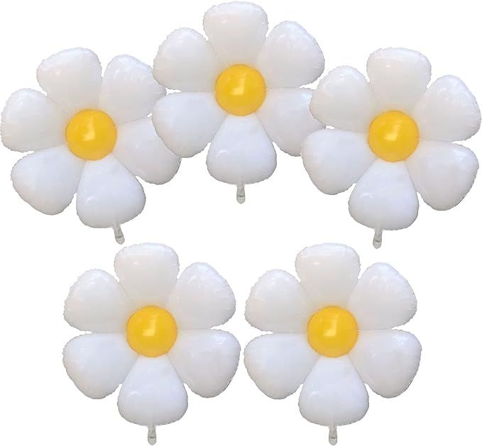 Globos de margaritas enormes globos de flores de 30 pulgadas, decoración de fiesta de margaritas... | Amazon (US)