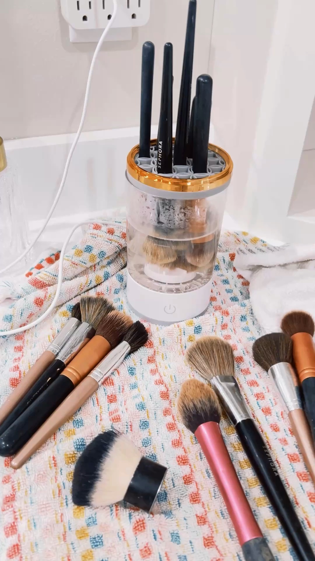 I try to clean my brushes after any trip since they’re already out when unpacking! This brush cleaner works SO well. There’s ridges on the bottom that make scraping thick pieces off them super easy. Shop 👇 

#LTKTravel #LTKBeauty #LTKSaleAlert