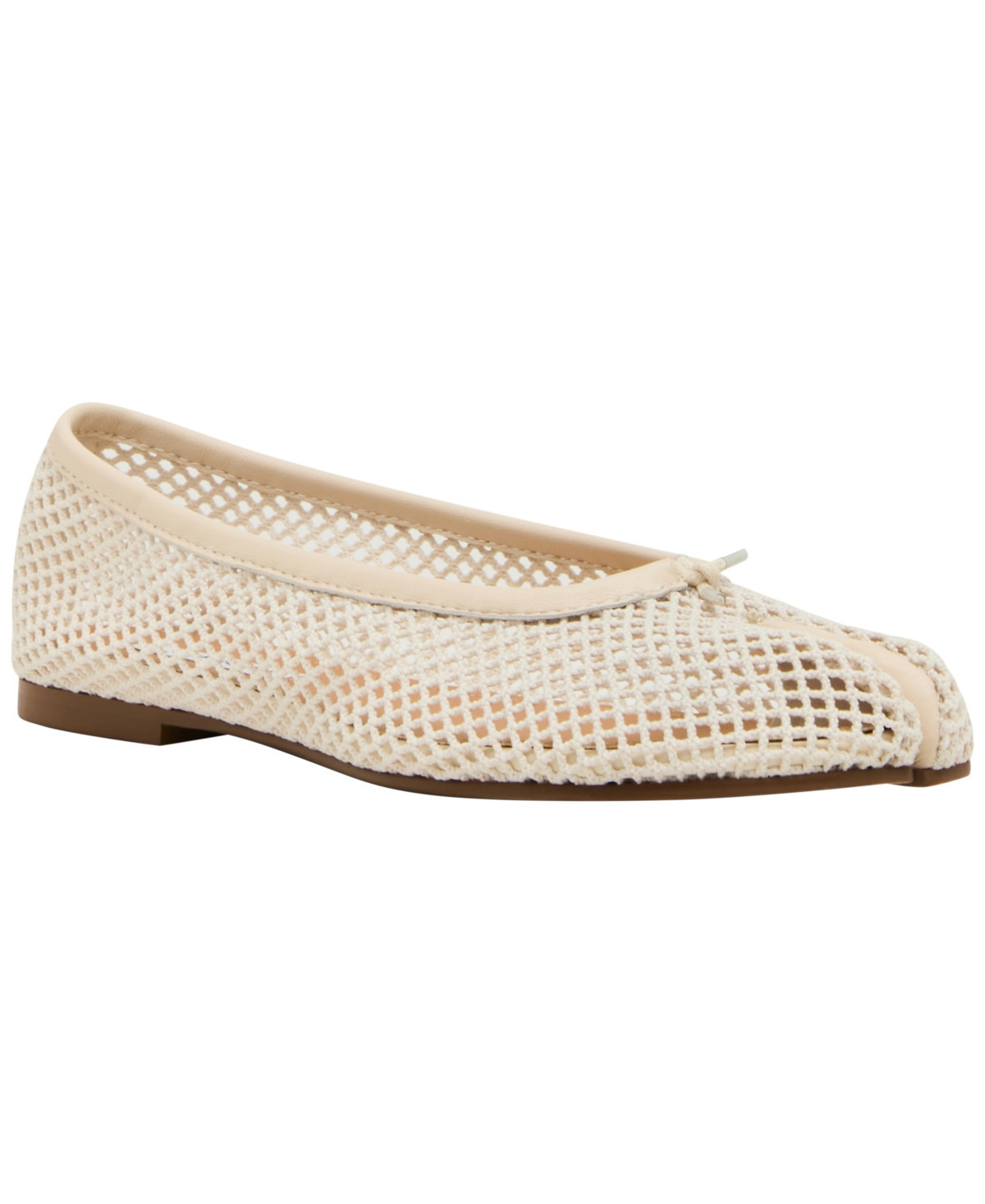 Steve Madden Women's Calico Split-Toe Ballet Flats - Bone Mesh | Macy's