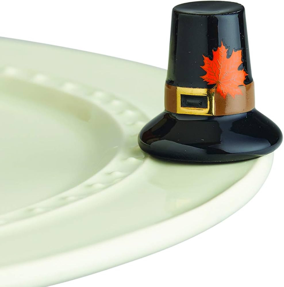 Nora Fleming We Gather Together (Pilgrim Hat) - Hand-Painted Ceramic Thanksgiving Decor - Fall Mi... | Amazon (US)