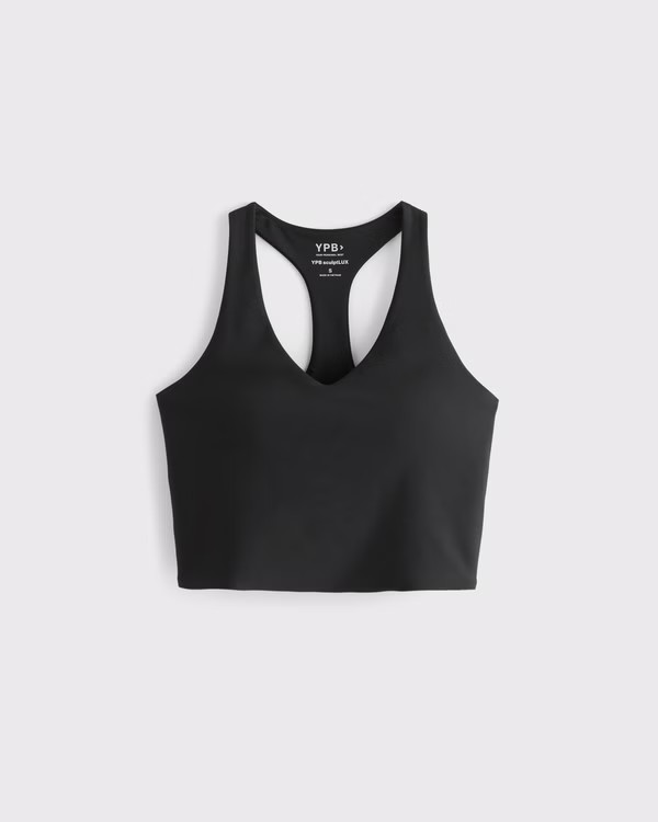 YPB sculptLUX Racerback V-Neck Tank | Abercrombie & Fitch (US)
