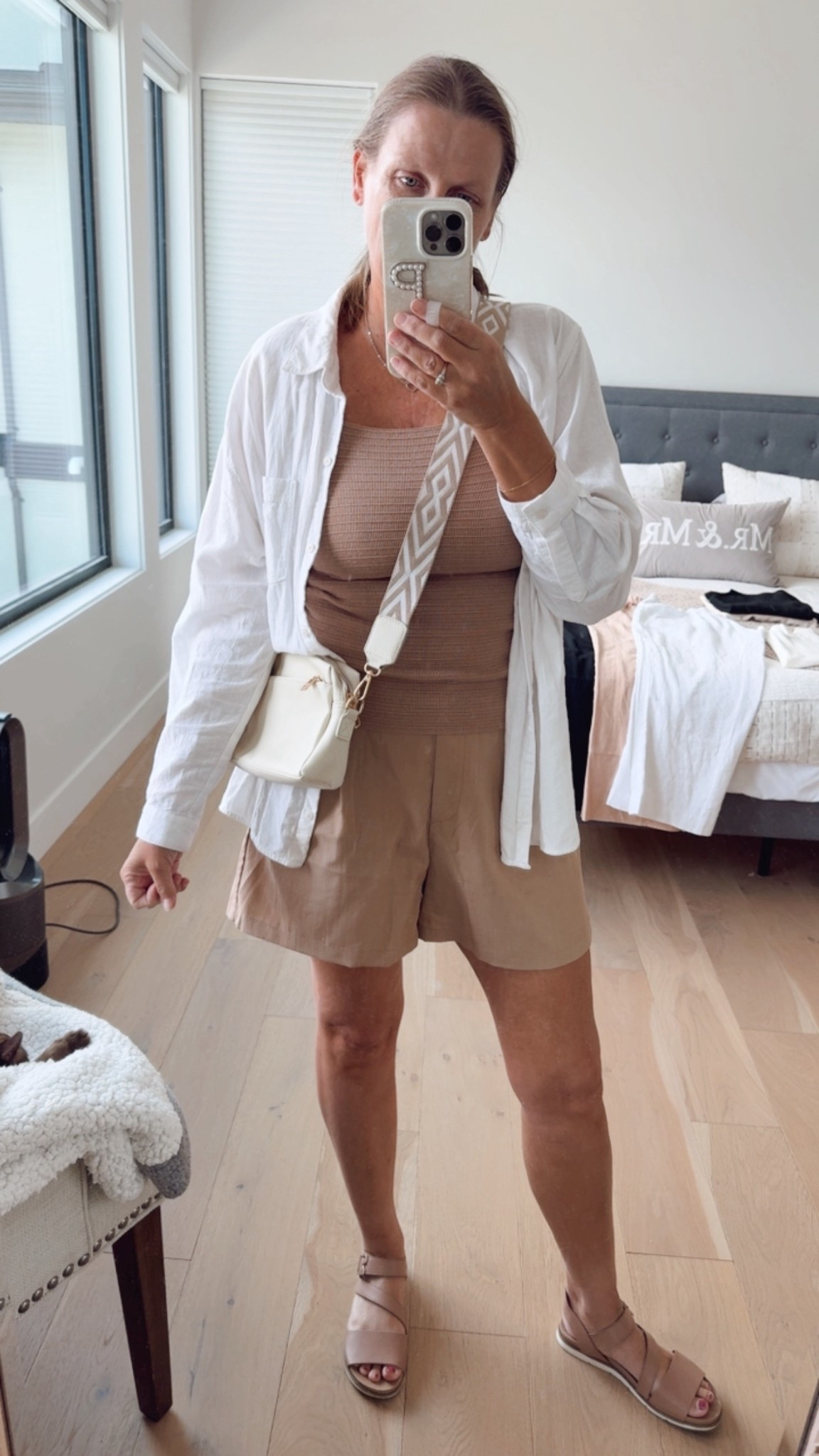 Casual shorts outfit 

White linen shirt, tailored shorts, casual spring look, effortless style, elevated casual look

#LTKTravel #LTKOver40 #LTKSaleAlert
