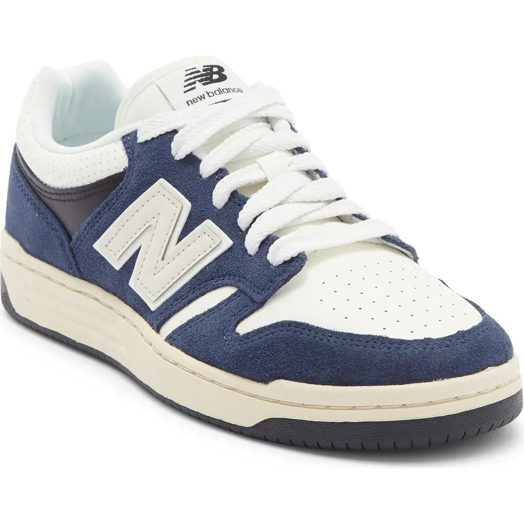 New Balance 480 Basketball Sneaker in Nb Navy/sea Salt at Nordstrom | Nordstrom