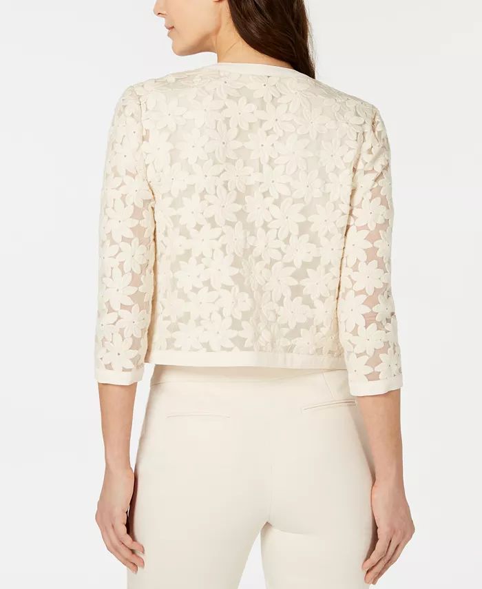 Petite Floral Lace Jacket | Macys (US)