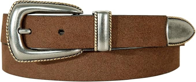 Lucky Brand Women's Western Leather Belt | Classic | Fashion | Vintage | Buffalo Leather | Wester... | Amazon (US)