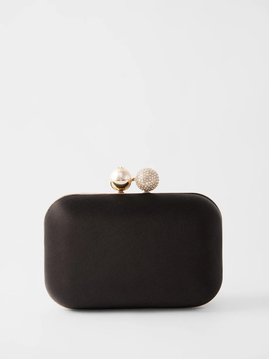 Cloud satin clutch bag | Matches (US)
