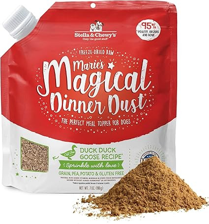 Stella & Chewy's Freeze-Dried Raw Marie's Magical Dinner Dust - Premium Duck & Turkey Dog Food To... | Amazon (US)