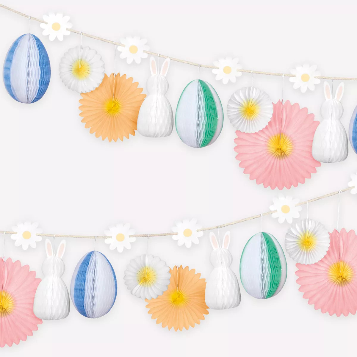 Meri Meri Honeycomb Easter Bunny Garland (Pack of 1) - Easter | Target