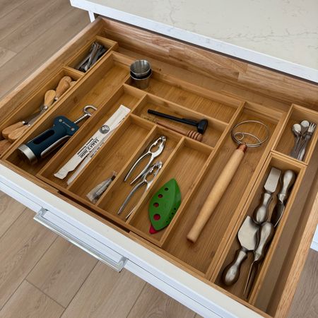 Keeping your kitchen drawers organized isn't just about aesthetics—it's about efficiency, ease, and peace of mind. A well-organized kitchen means less time searching for utensils and more time enjoying the art of cooking. Plus, it helps reduce stress and makes meal prep smoother. Invest in some drawer dividers or organizers today and see the difference it makes! 🌟

Kitchen drawers, kitchen organization 

#LTKHome #LTKFindsUnder50 #LTKSaleAlert