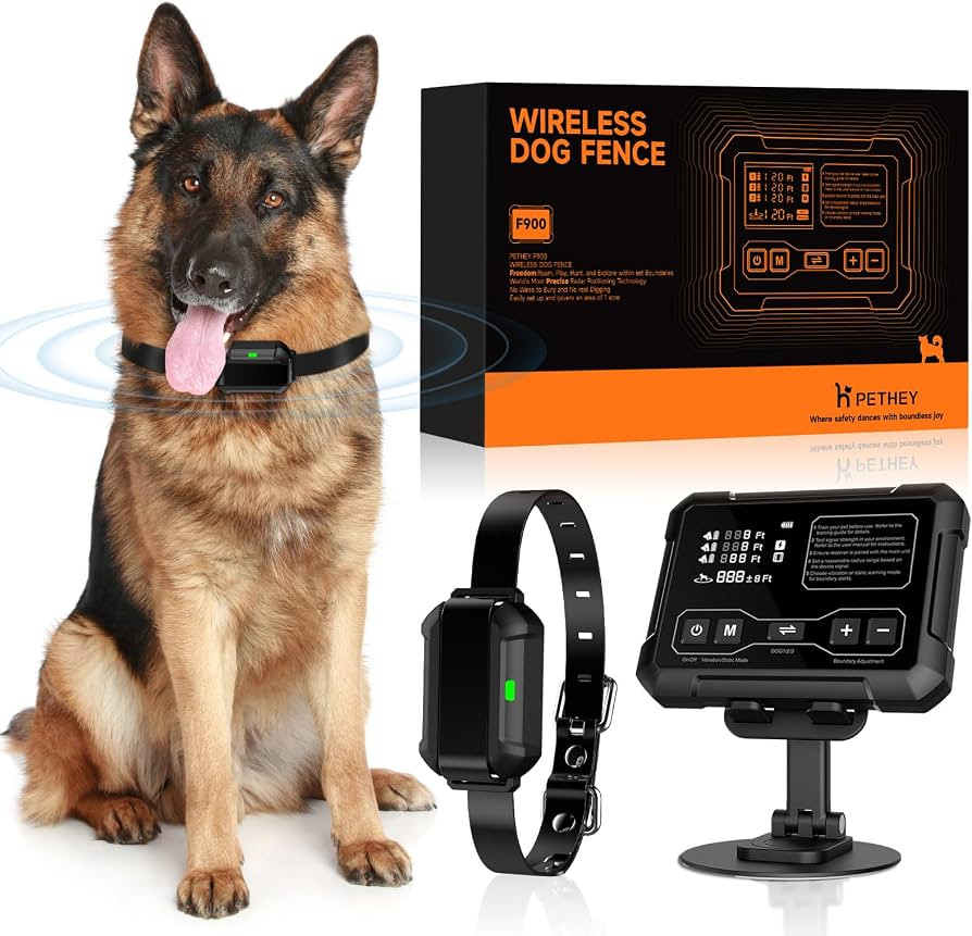 Wireless Dog Fence System, Indoor & Outdoor Use, 1 Acre High-precision Radar Electric Dog Fence S... | Amazon (US)