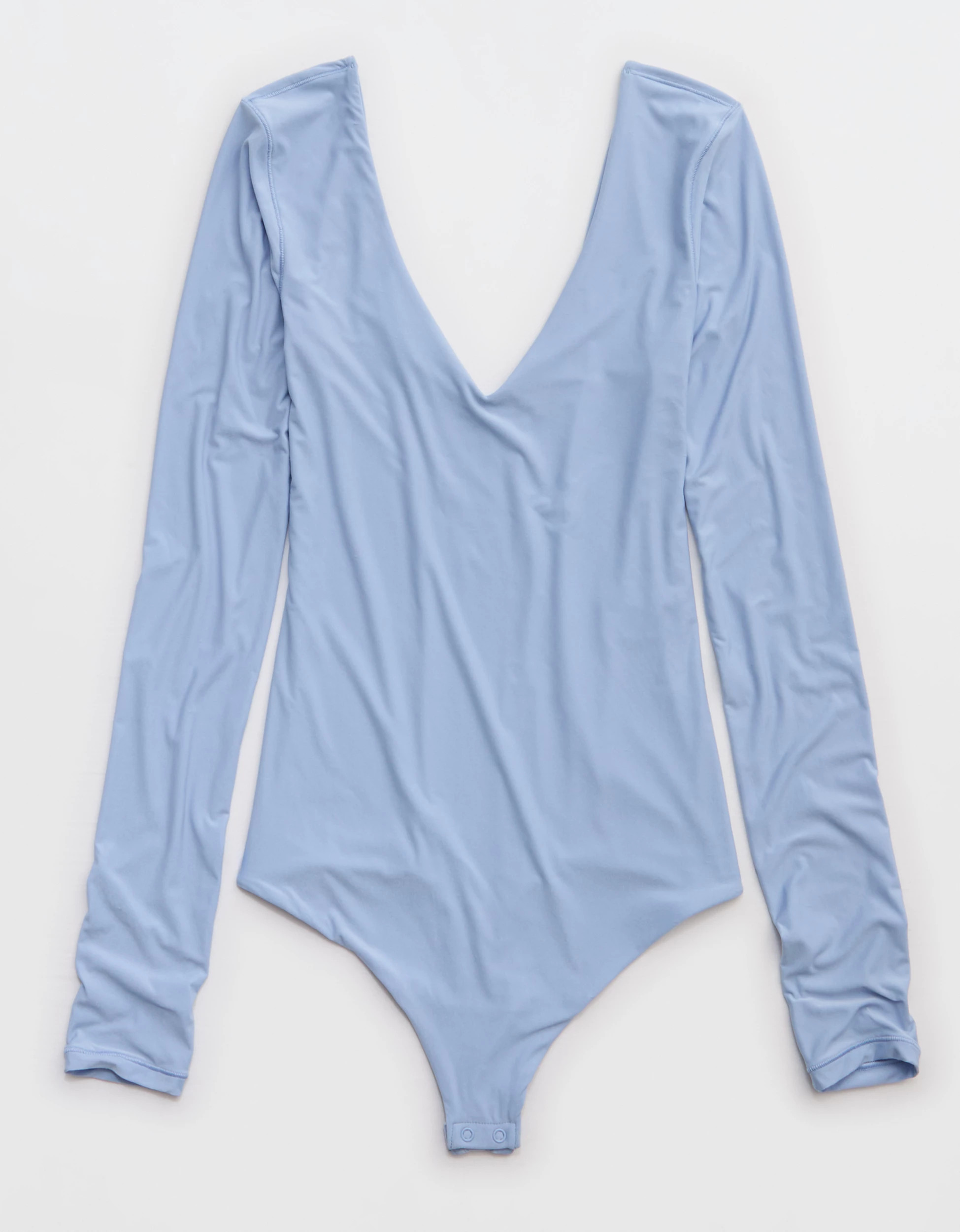 SMOOTHEZ Long Sleeve Plunge Bodysuit | Aerie