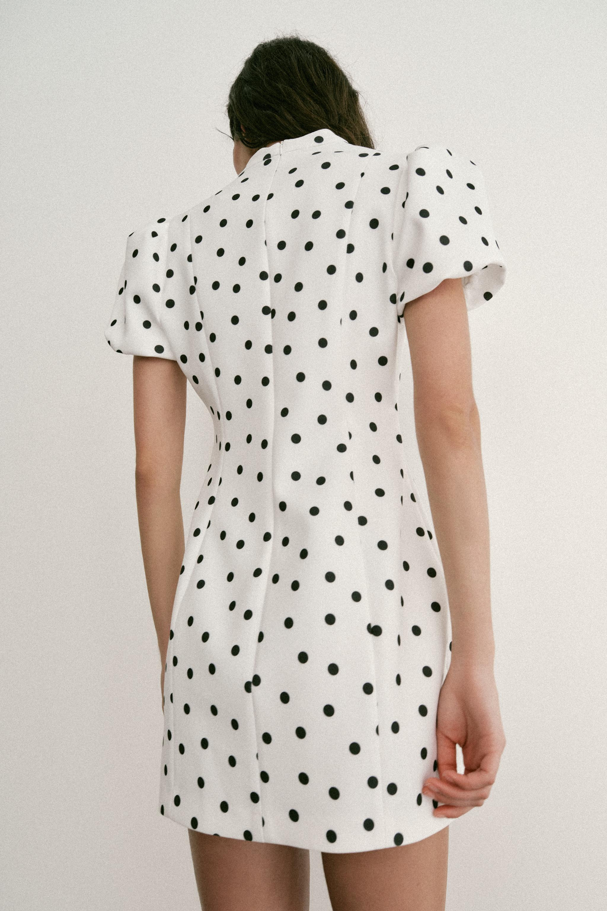 SHORT POLKA DOT DRESS | Zara UK
