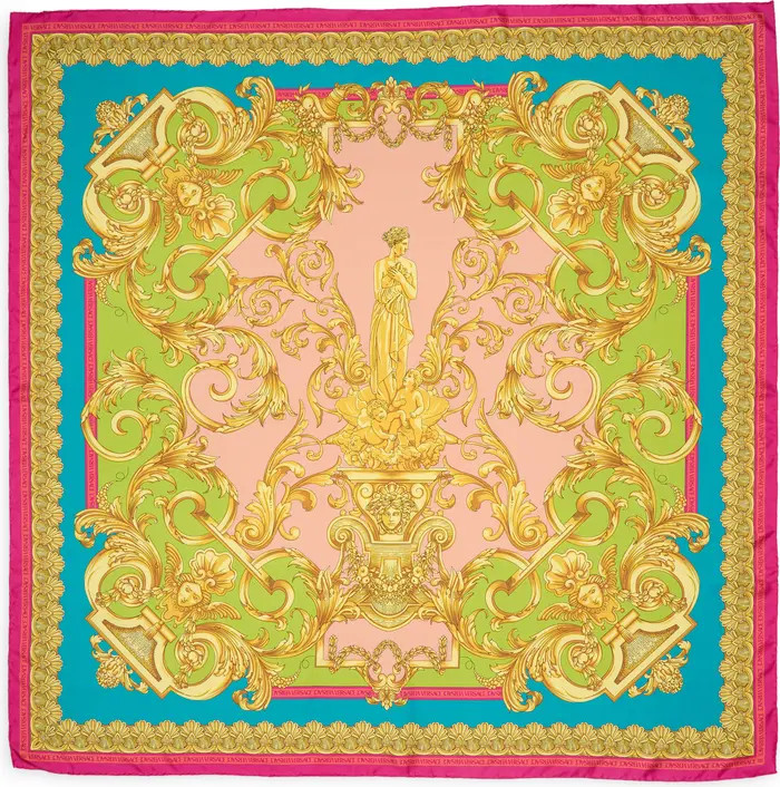VERSACE Barocco Goddess Wool & Silk Twill Scarf | Nordstrom | Nordstrom