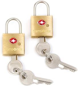 Samsonite Travel Sentry 2-Pack Key Locks, Brass | Amazon (US)