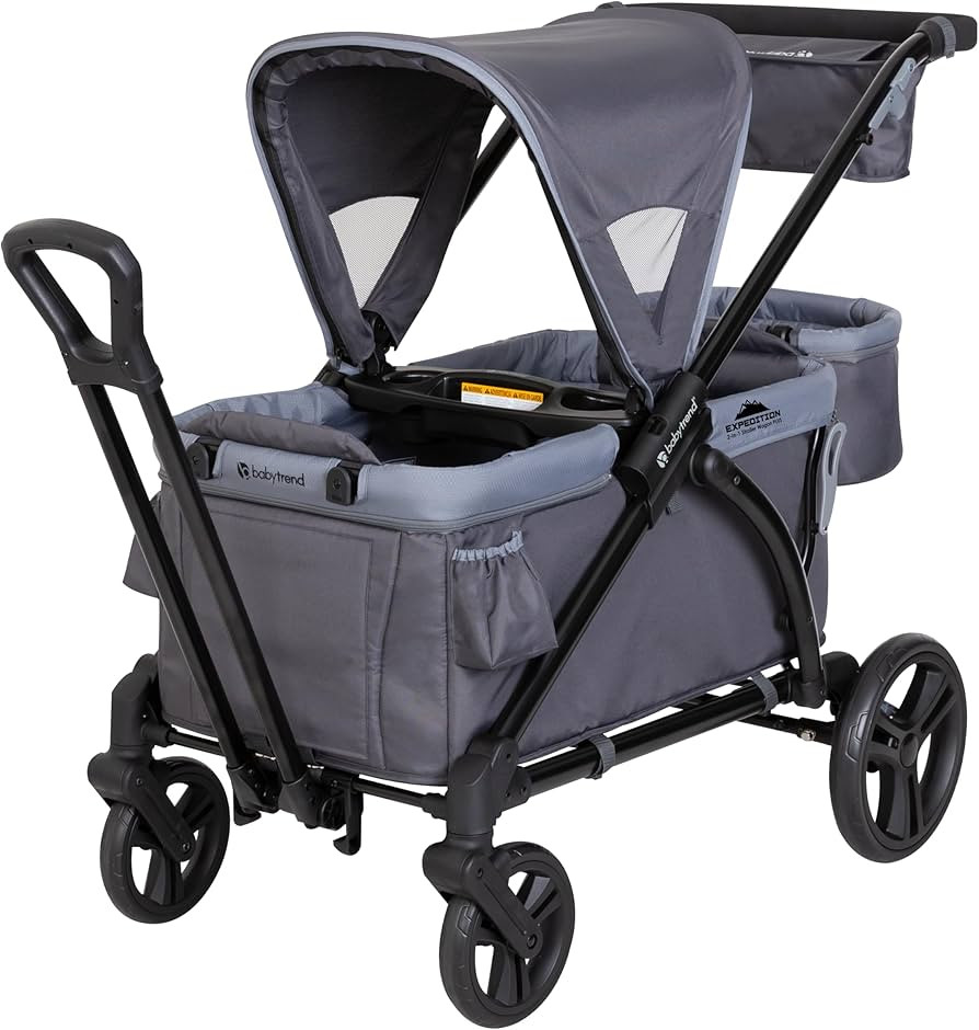 Baby Trend Expedition 2-in-1 Stroller Wagon Plus, Ultra Grey | Amazon (US)