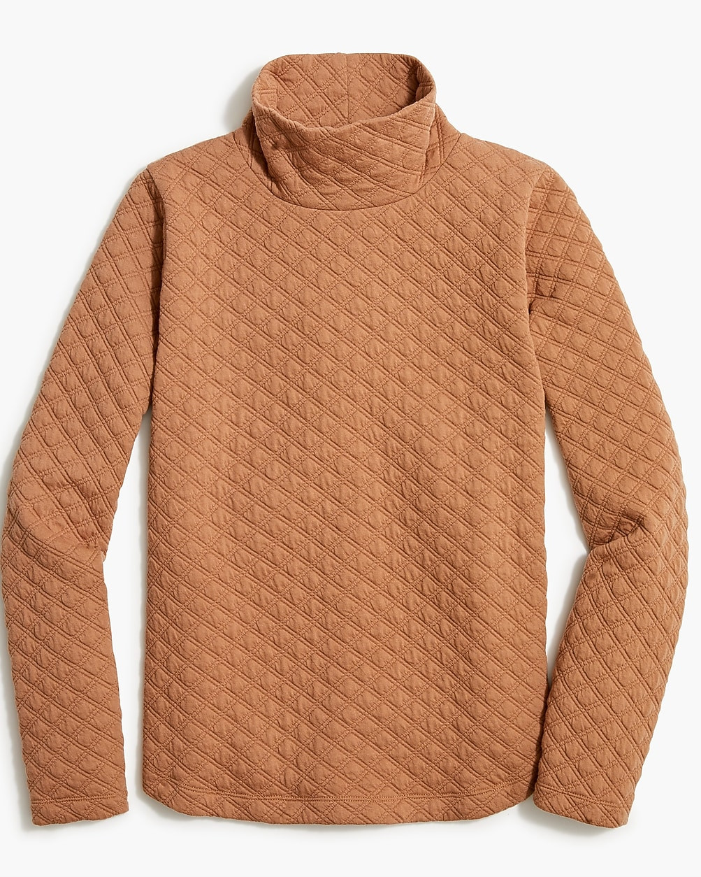 Quilted mockneck pullover | J.Crew Factory