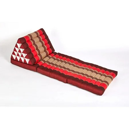 My Zen Home - Triangle Lounger - Red/Burgundy | Walmart (US)