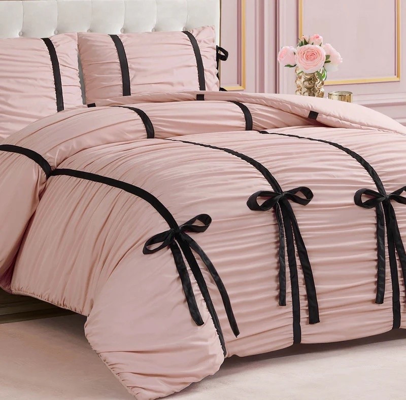 Girly feminine bow bedding set. Bow pillows. 2000s nostalgia.

#LTKHome