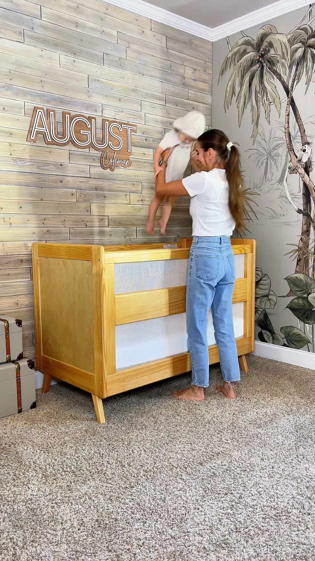 Augie is getting a crib upgrade!! #ad 🤗🙏🏼 If you’ve got an **active** sleeper (like mine!) you know all about the struggle of not getting a full night’s rest because baby rolled over a bit too enthusiastically and conked his head on the crib railings 😅 This new 3-in-1 Breathable Mesh Crib from HALO (with breathable mesh walls meant to keep limbs and paci’s inside the crib) is about to eliminate the middle of the night “railing collisions” and have all of us enjoying a more restful night’s sleep! The combo of the 3-in-1 Breathable Mesh Crib + DreamWeave Breathable Mattress (breathable design, fully washable cover *and core* for easy cleanups, dual-sided with infant side and waterproof toddler side) is such a really amazing sleep solution for us, and brings me peace of mind too!

Also featured: Halo’s new Bamboo SleepSack (comes in sizes 0-24 months) - buttery soft, has a 2-way zip, hypoallergenic, and affordable ($20 less than the competition @ $45)!! and @adenandanais Essentials Cotton Muslin Crib Sheet 🤍

I originally planned on keeping Augie in the crib for a bit longer, but I wanted to show off the crib’s 3-in-1 design so I went ahead and assembled the toddler bed for you to see (it comes with the full conversion kit included!! 🙌🏼) and he seems to REALLY love climbing in and out of it himself, so who knows?! We may be switching to the toddler bed sooner rather than later!

At what age did your kids transition to a toddler bed?  If you have any advice, please share it in the comments!!

Linking the new crib (it’s available in 5 diff colors!) and mattress - along with everything else! #halosleep #halosleeppartner @halosleep

#LTKBaby #LTKBump #LTKKids