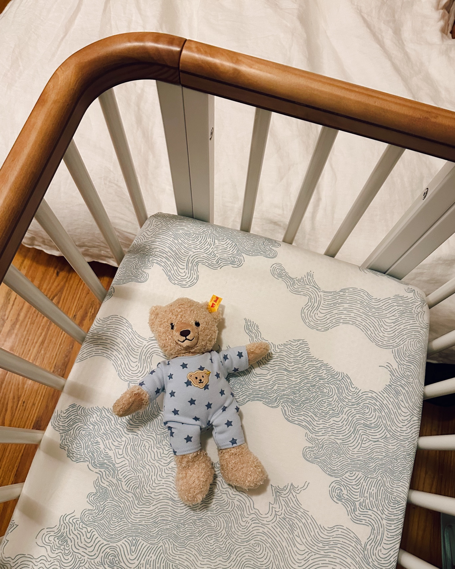 The item I was most excited to bring back out for baby no. two is our Nestig Wave Crib!  It transitions from an adorable mini crib / bassinet to a regular crib and then toddler bed as baby grows. 

The mini crib has been perfect to keep baby bedside and within reach for nighttime wakes. We also liked the crib for when our daughter was bigger, and haven’t tested out the toddler bed function yet but will soon! Similar style cribs have been tagged since we feel strongly both about the design and convertible crib functionality.

It’s been important to us to keep all things baby as low-tox as possible, so we love that it’s also GREENGUARD Gold Certified. For mattresses, we went with the nontoxic  Naturepedic Organic Classic Lightweight 2-Stage Baby Crib mattress and have been really happy with it.

Pictured is the Nestig Whirl Sheet Set made with organic cotton from their past collaboration with Tan France. The sweet bear is Steiff and was a gift from our family in Germany, so similar ones have been tagged.

#LTKBaby #LTKBump #LTKHome