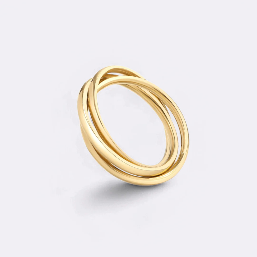 Dainty Interlocking Fidget Ring | Mint & Lily