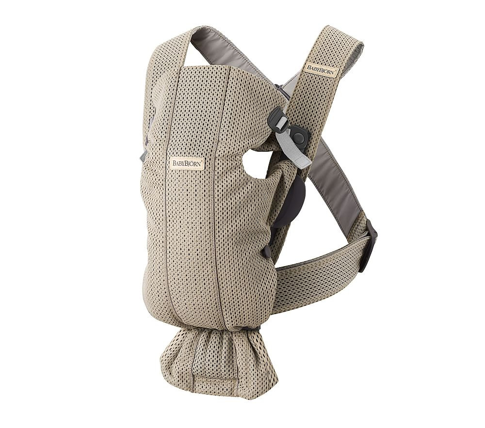 Baby Bjorn Carrier Mini 3D Mesh, Gray Beige | Pottery Barn Kids