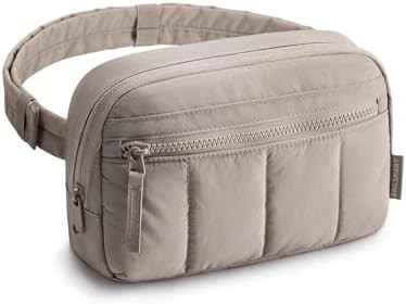 BAGSMART Fanny Packs for Women Cross Body, Quilted Puffy Belt Bag with Pockets, Fashion Waist Pac... | Amazon (US)