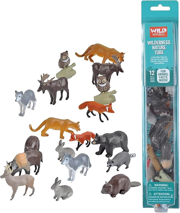 Wild Republic Wilderness Nature Tube, Woodland Animals, Forest Animal Figures, Kids Gifts, Educat... | Amazon (US)