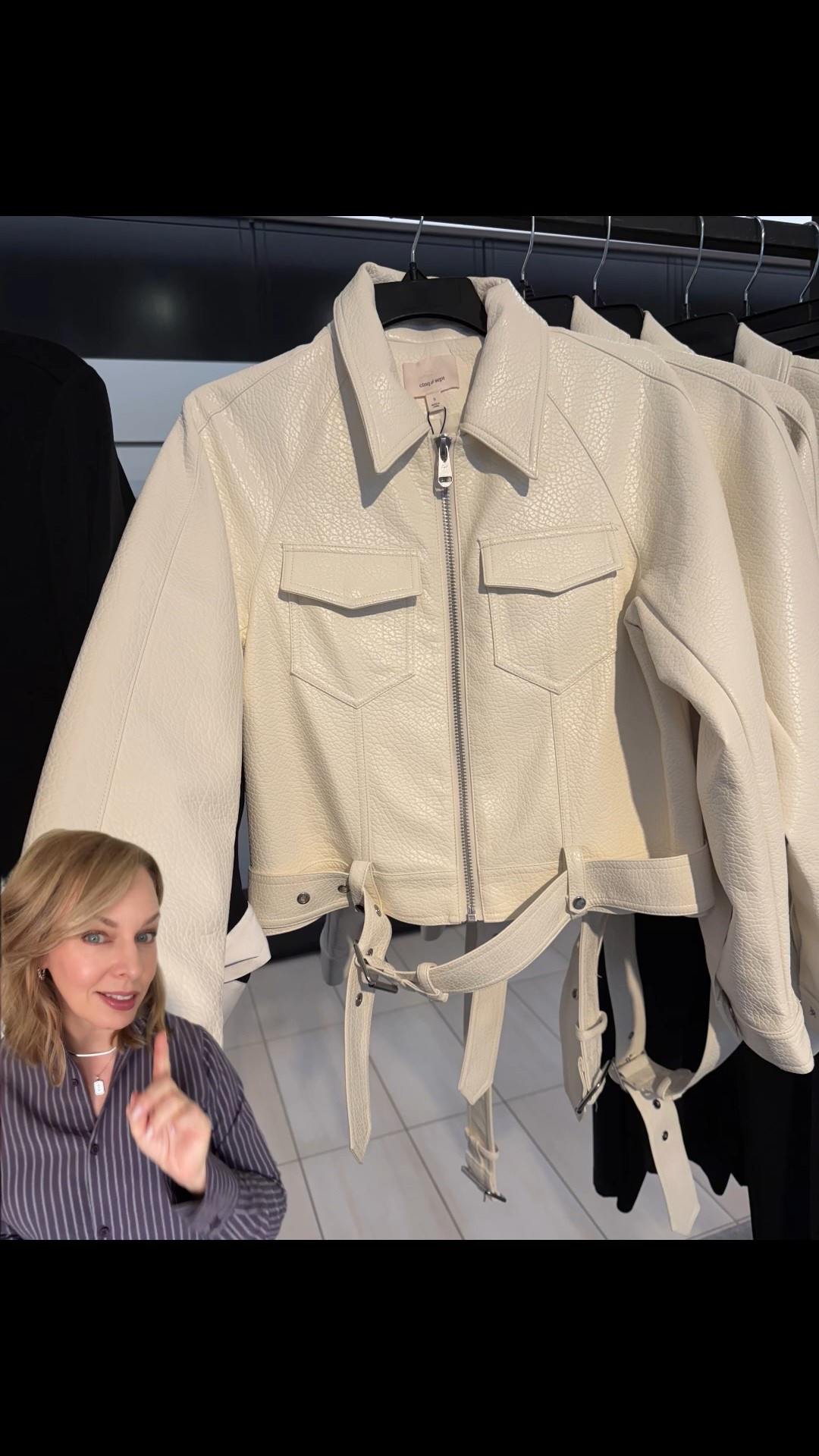 OMG! Over dresses, with jeans…oh the possibilities. This faux leather moto-style jacket from Cinq a Sept is so CHIC, so cool. 

#LTKWorkwear #LTKPetite #LTKOver40