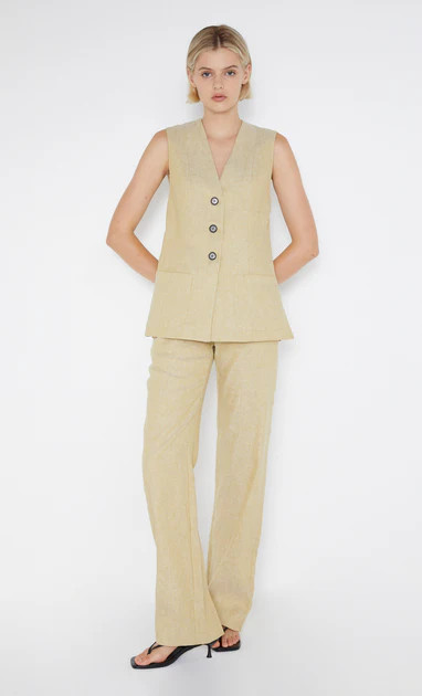 NEVA VEST - STRAW | Bec & Bridge (Global)