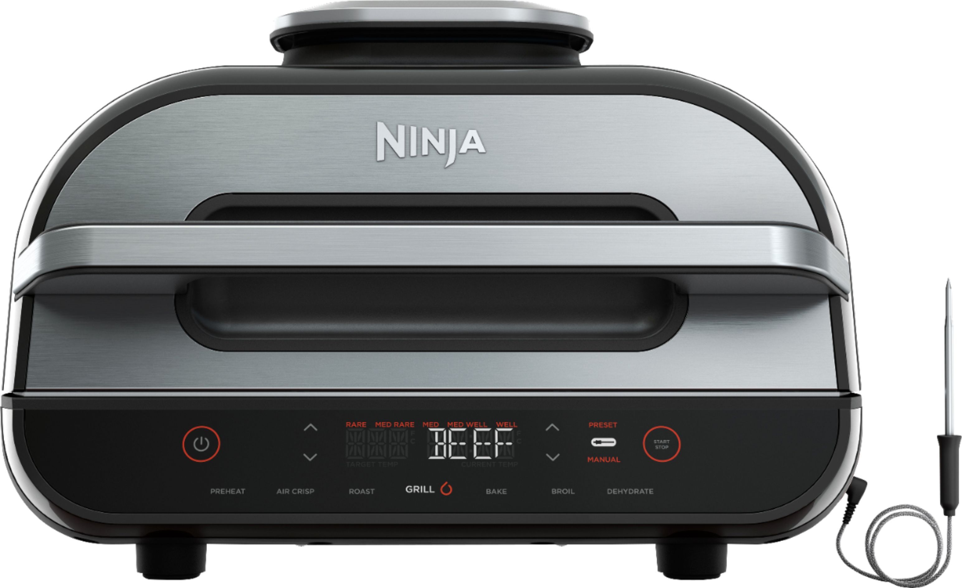 Ninja Foodi Smart XL 6-in-1 Indoor Grill with 4-qt Air Fryer, Roast, Bake, Broil, & Dehydrate Bla... | Best Buy U.S.