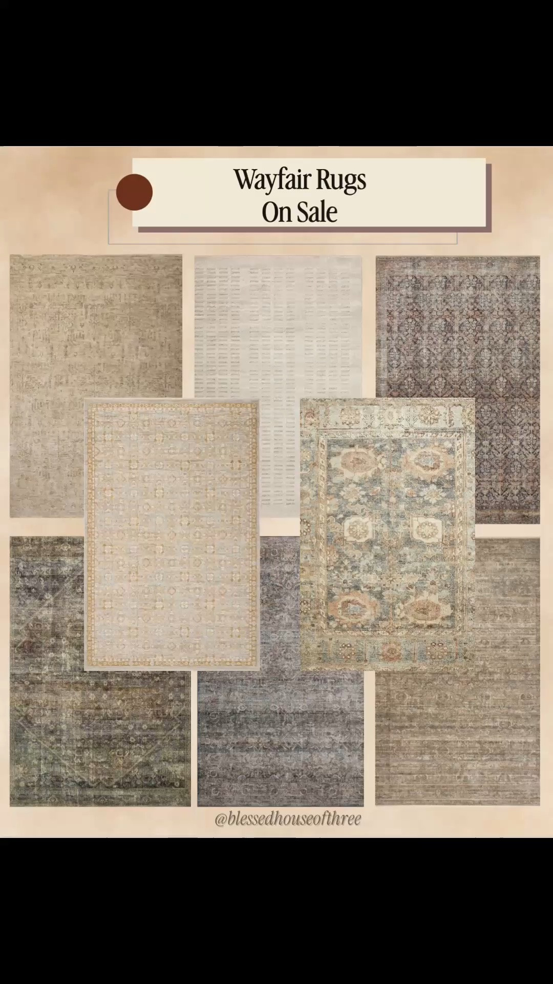 @Wayfair rugs are on sale and there are SO many pretty neutral options right now! I rounded up some of my favorite neutral area rugs, vintage-inspired rugs and patterned rugs that give you that elevated designer look without the designer price.

There are options here for so many spaces and styles — neutral living rooms, bedrooms, dining rooms and entryways — with warm beige, taupe, muted blue and earthy tones that are easy to work into your home. If you’ve been looking for an affordable area rug to refresh a room, these Wayfair sale finds are worth checking out before prices change!

Wayfair rugs | Wayfair sale | area rugs on sale | neutral area rugs | vintage inspired rugs | living room rug ideas | bedroom rug ideas | dining room rugs | affordable rugs | neutral home decor | organic modern home decor | designer look for less

#LTKSaleAlert #LTKHome