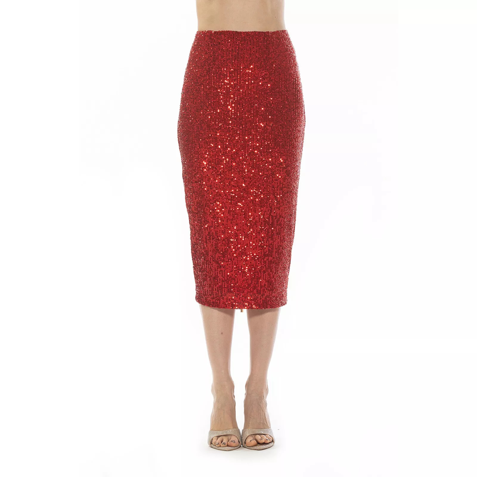 Women's ALEXIA ADMOR Ana Midi Sequin Pencil Skirt with Full Back Expose | Kohl's