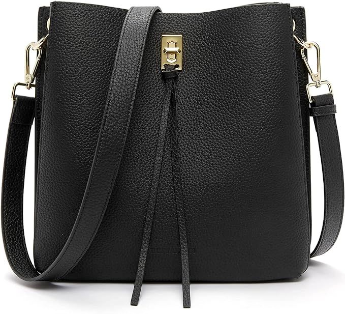 BOSTANTEN Women Handbags Leather Designer Tote Purses Lady Crossbody Bucket Shoulder Hobo Bags fo... | Amazon (US)