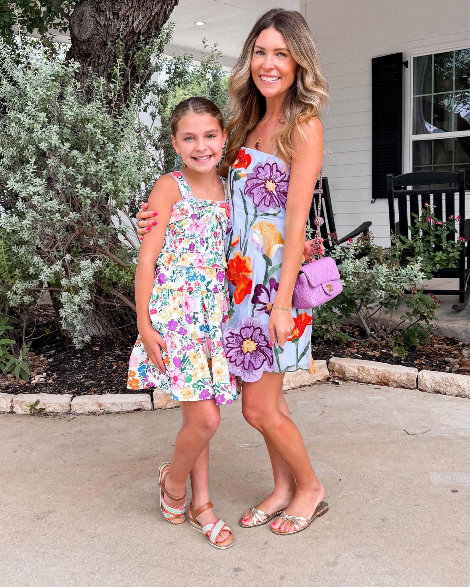 @knockoutcheer banquet 🌸💐 proud of our little cheer performance queen in her first year 🤍🤍 outfits ➡️ or comment SHOP for details! 

Bag is @vivrelle use code ASHLEENICHOLS for your first month free! 

#cheerbanquet #floraldress #mommyandme #ootd #floral