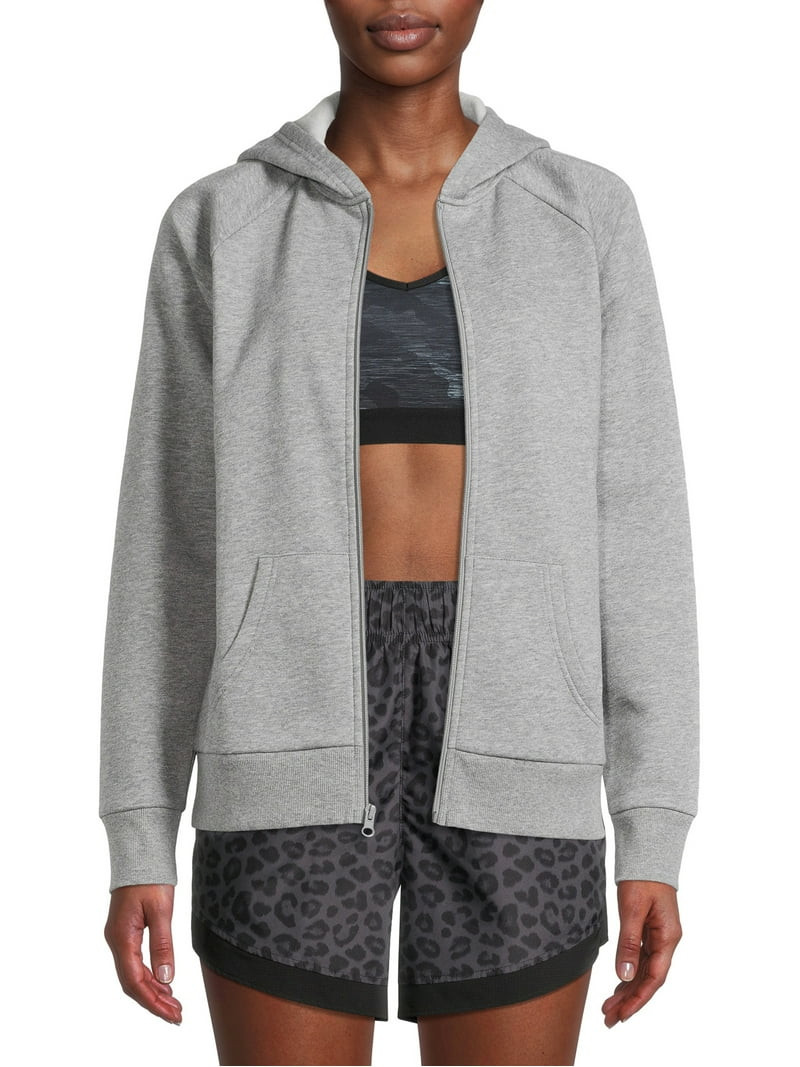 Athletic Works Women’s Full Zip Fleece Hooded Jacket | Walmart (US)