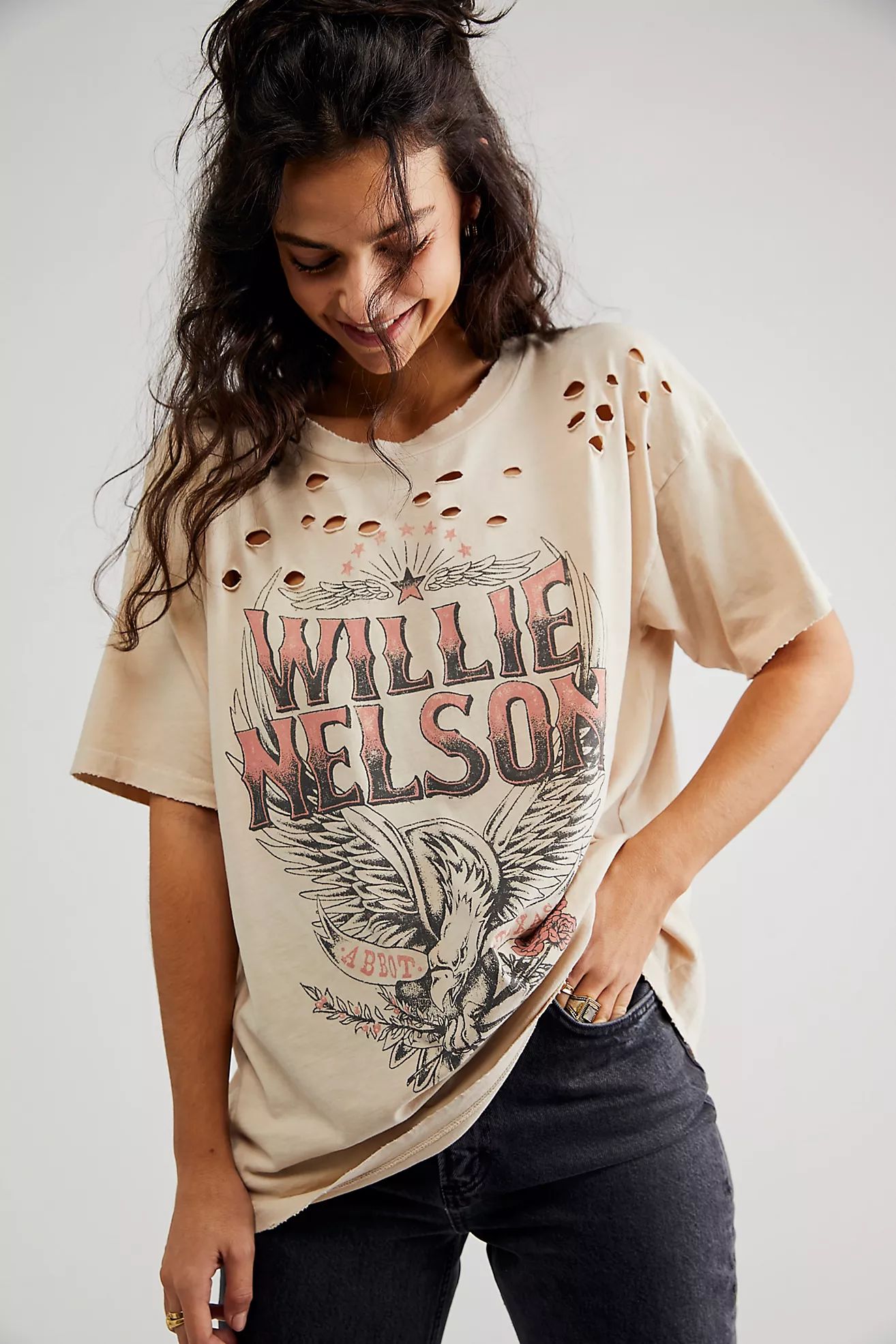 Willie Nelson Eagle Merch Tee | Free People (Global - UK&FR Excluded)