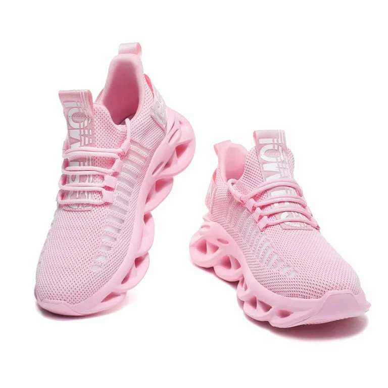 GSLMOLN Women's Lightweight Breathable Comfortable Walking Shoes Sock Sneakers, Pink, Size 8-8.5 | Walmart (US)