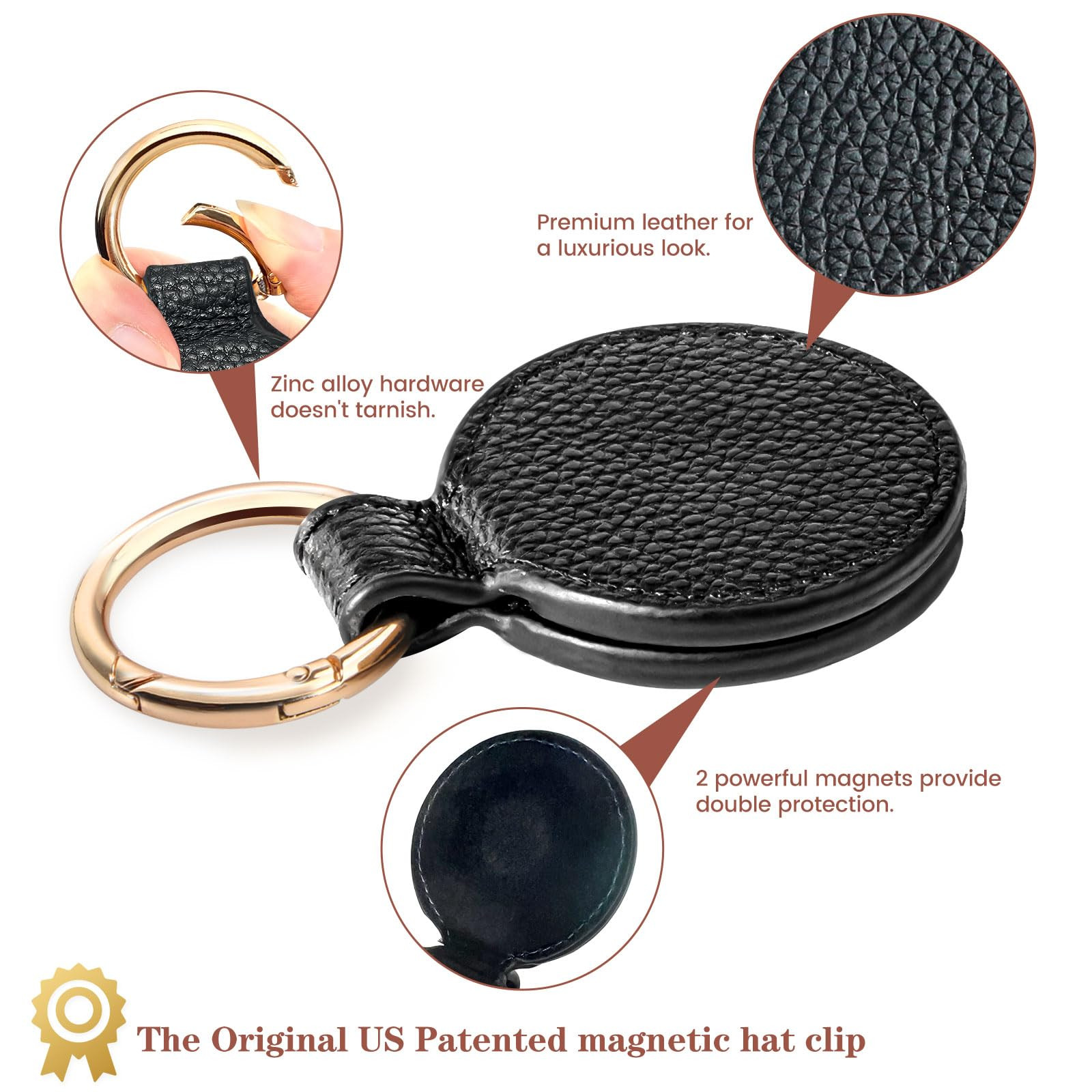 Niveaya Magnetic Hat Clip for Travel on Bag - Magnet Storage Hook, Vacation Traveling Essentials ... | Amazon (US)