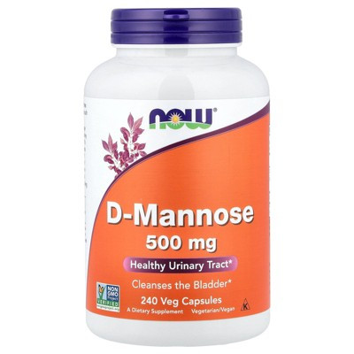 NOW Foods D-Mannose, 500 mg, 240 Veg Capsules | Target