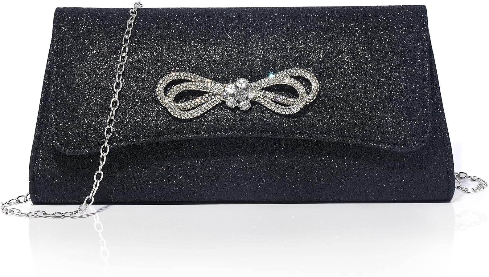 Labair Womens Evening Bag Sparkly Bow Clutch Purse Wedding Prom Formal Purses Party Cocktail Hand... | Amazon (US)