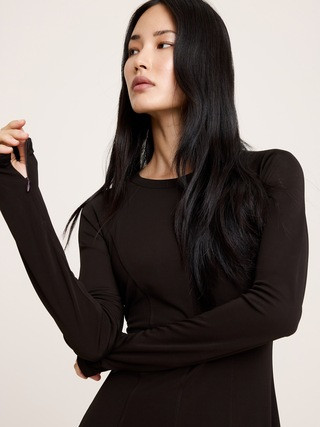 Paneled Knit Maxi Dress | Banana Republic (US)